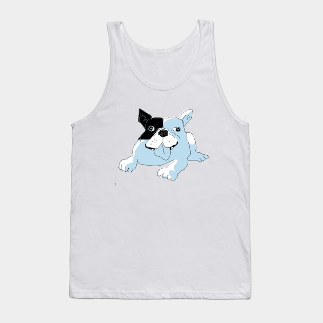 French bulldog (blue) Tank Top by vectormutt